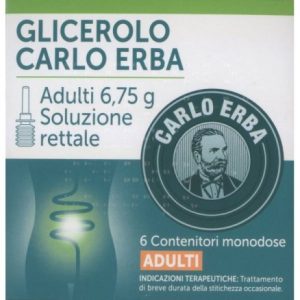 GLICEROLO CARLO ERBA microclismi ADULTI 6,75G