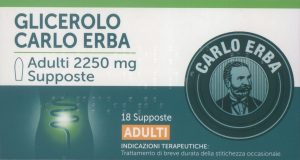 GLICEROLO CARLO ERBA SUPPOSTE ADULTI 2250 mg