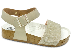 GELATTO WOODSTOCK SANDAL-PLATINO